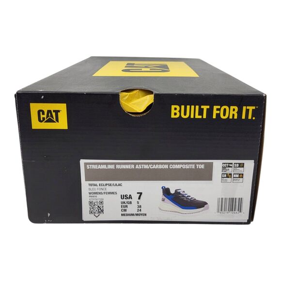 Cat Streamline 2.0 ASTM Composite Toe Women's Safety Shoe Size 7 Black Purple - Picture 9 of 11